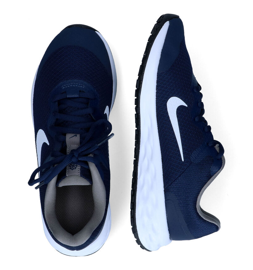 Nike Revolution 6 GS Baskets en Bleu pour filles (308952)