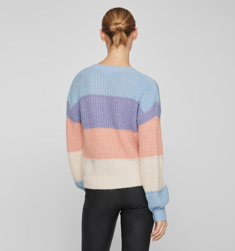 Vila Laila Blauwe Gestreepte Trui voor dames (323687)