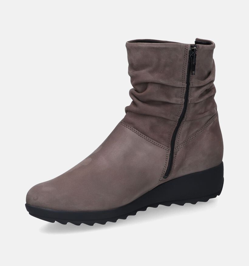 Mephisto Agatha Bottes en Taupe pour femmes (316741) - pour semelles orthopédiques