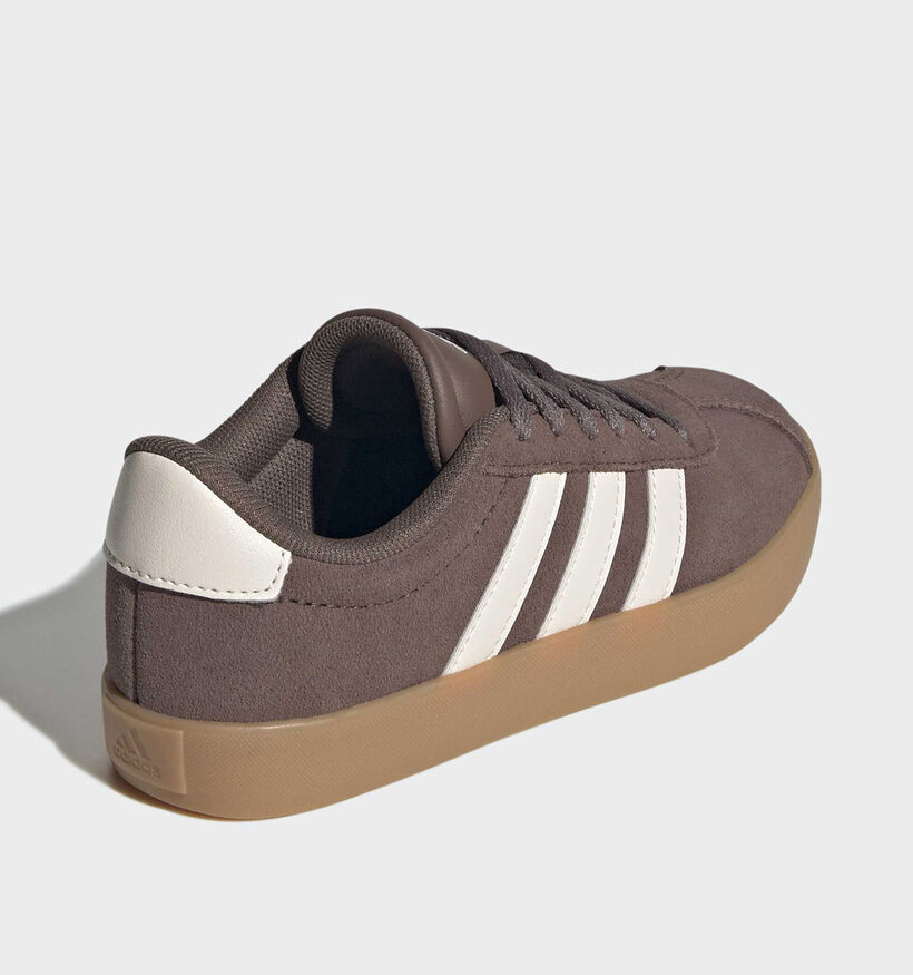 adidas VL Court 3.0 Bruine Sneakers voor jongens (372713) - geschikt voor steunzolen