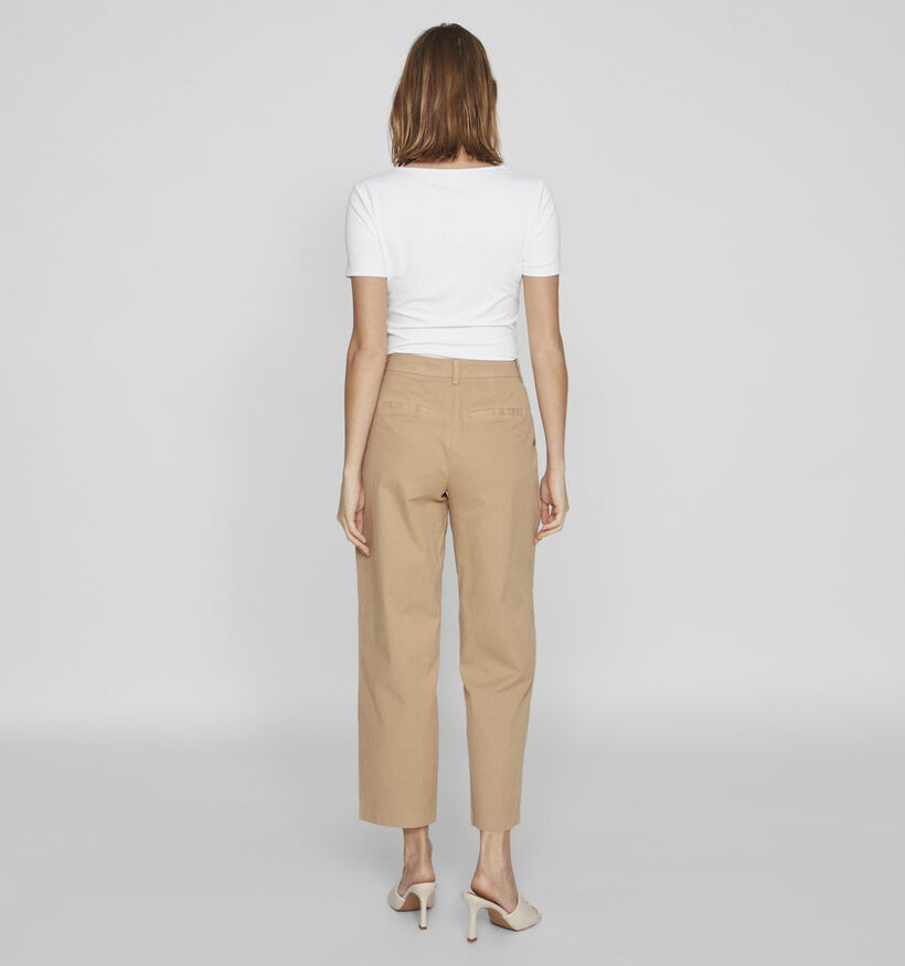 Vila Storma Pantalon chino en Brun pour femmes (335481)