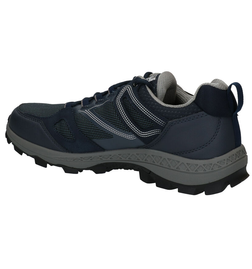 Jack Wolfskin Downhill Texapore Blauwe Wandelschoenen in kunstleer (282920)