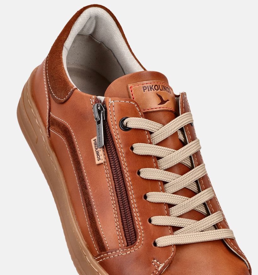 Pikolinos Xativa Cognac Rits-Veterschoenen voor heren (370606) - geschikt voor steunzolen