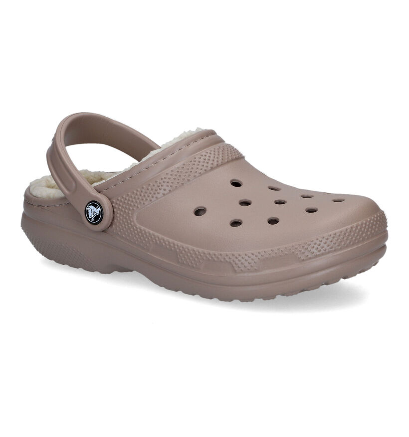 Crocs Classic Fuzz-lined Clog Nu-pieds en Noir pour femmes (298589)