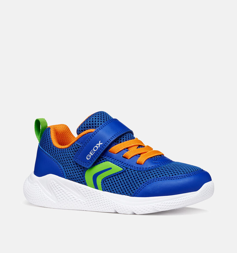 Geox Sprintye Baskets en Bleu pour gar&ccedil;ons (370141) - pour semelles orthop&eacute;diques