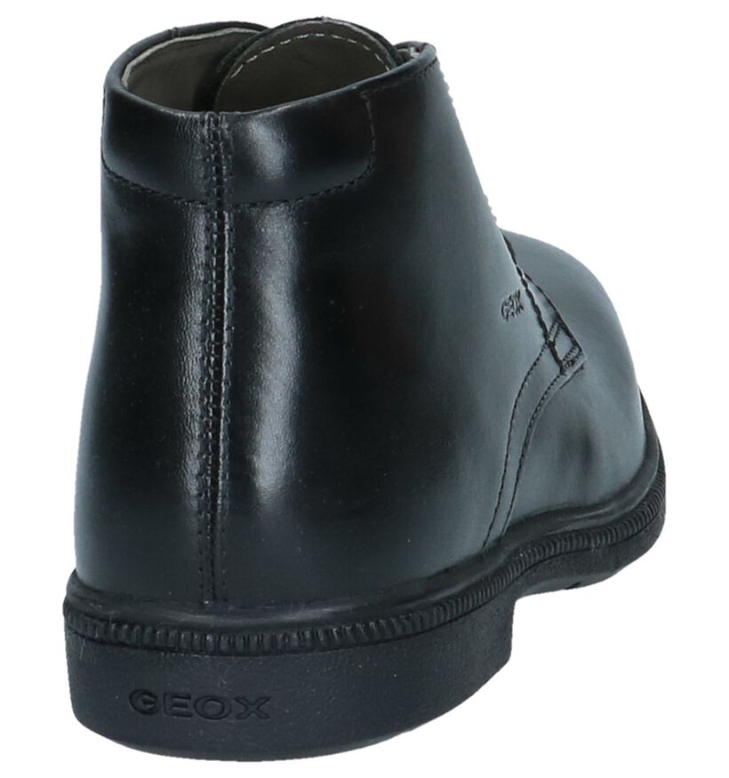 Geklede Zwarte Geox Boots in leer (223186)