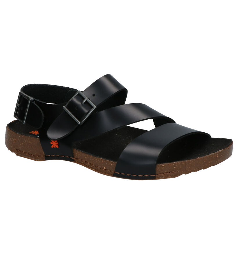 Art I Breathe Zwarte Sandalen in leer (270365)