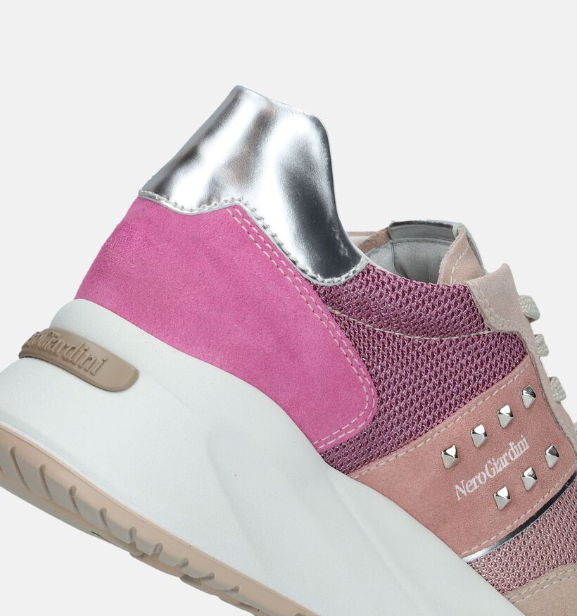 NeroGiardini Roze Sneakers voor dames (339453) - geschikt voor steunzolen