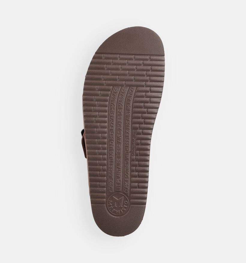 Mephisto Nordine Scratch Donkerbruine Slippers voor heren (370215)