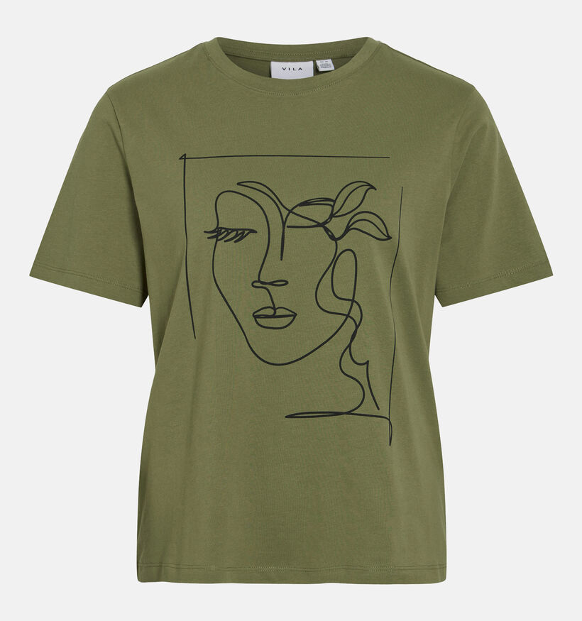 Vila Sybilla Kaki T-shirt voor dames (351795)