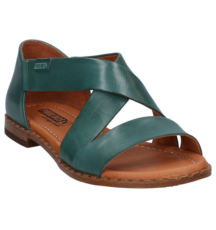 Pikolinos Algar Oranje Sandalen in leer (289249)