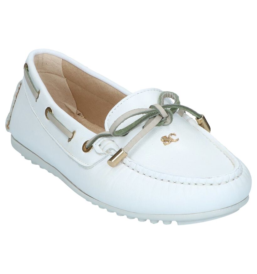Witte Scapa Mocassins in leer (246086)