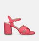 Signatur Sandales avec talon en Rose pour femmes (338924)