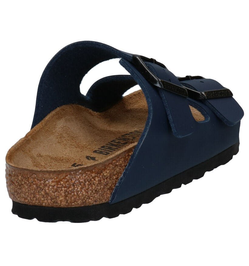 Birkenstock Arizona Birko Flor Zwarte Slippers voor jongens (338071)