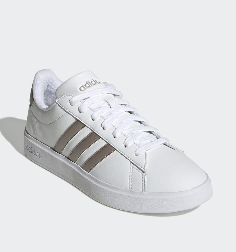 adidas Grand Court 2.0 Baskets sportives en Blanc pour femmes (356989) - pour semelles orthopédiques