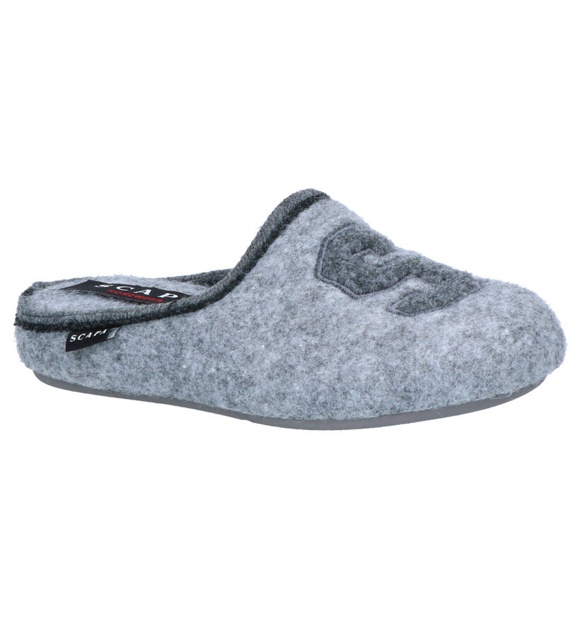 Scapa Pantoufles ouvertes en Gris en textile (263669)