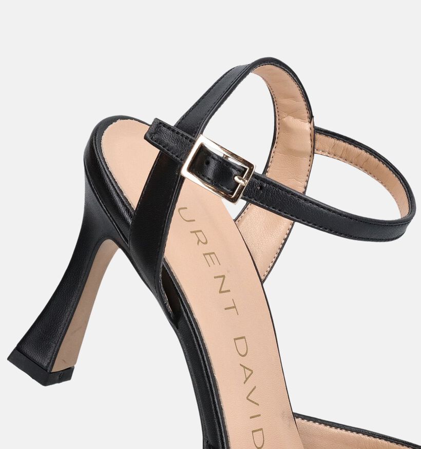 Laurent David Zwarte Sandalen met hak voor dames (373560)