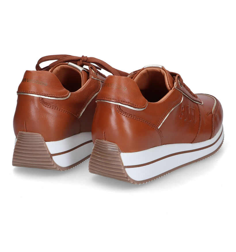 River Woods Gogo Cognac Sneakers voor dames (316105) - geschikt voor steunzolen