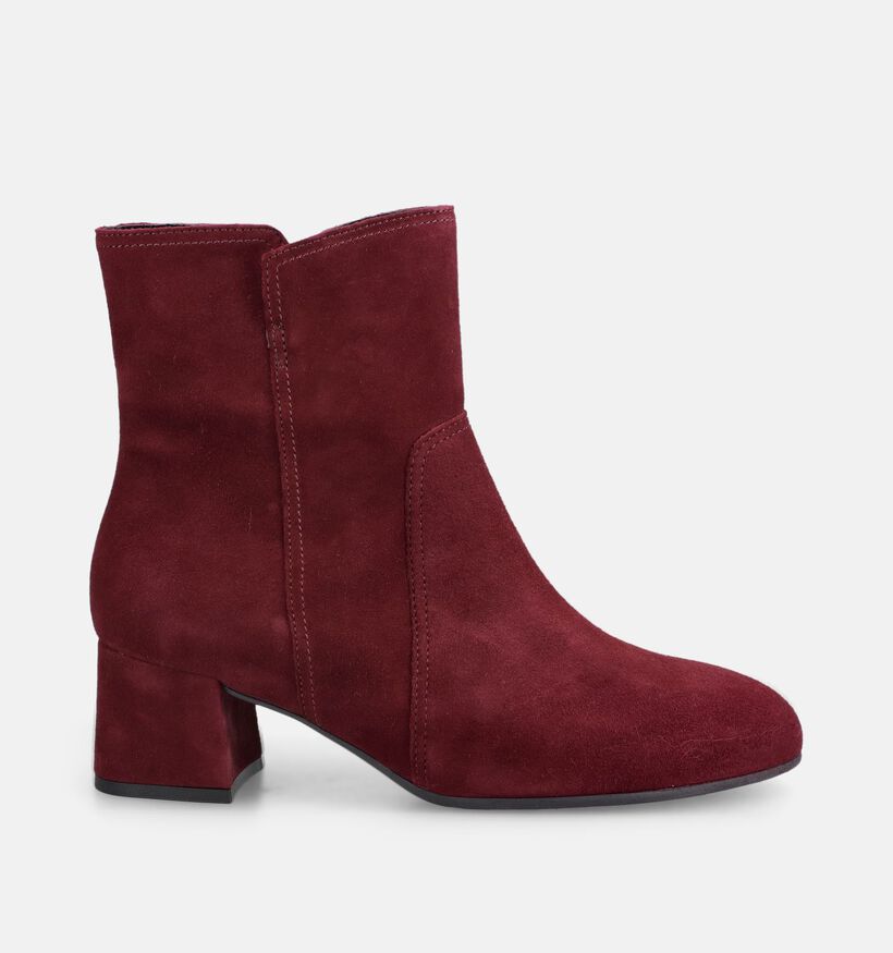 Gabor Comfort Bottines en Bordeaux pour femmes (380096) - pour semelles orthop&eacute;diques
