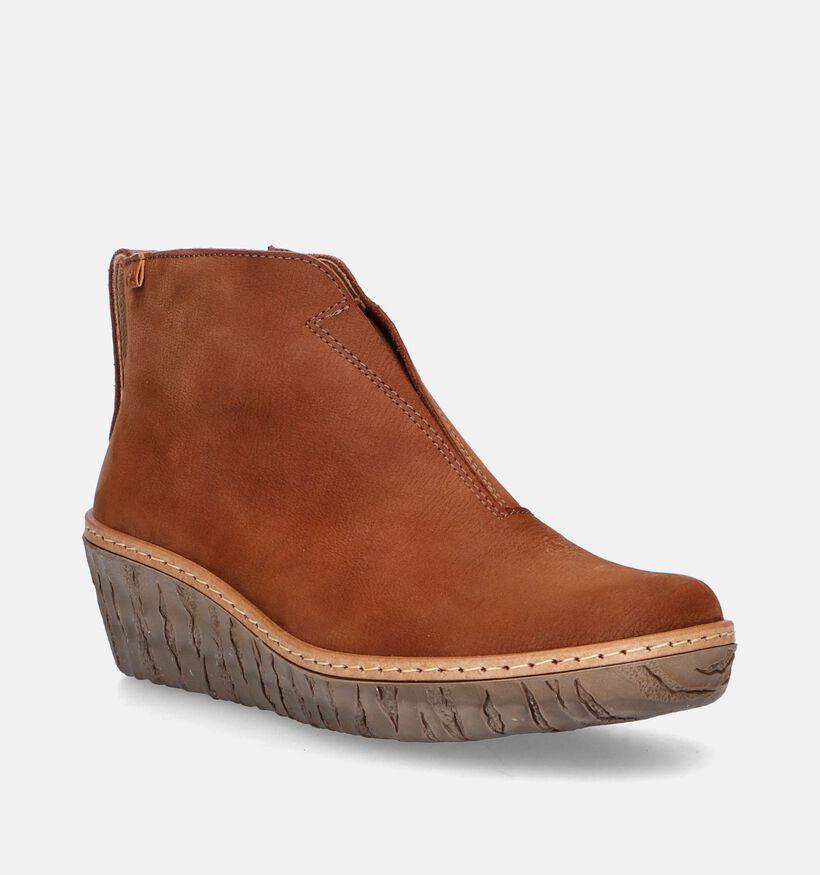 El Naturalista Bottines à talons en Cognac pour femmes (347334) - pour semelles orthopédiques