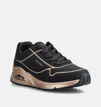 Skechers Memory Foam Low Sneakers Zwart/Wit