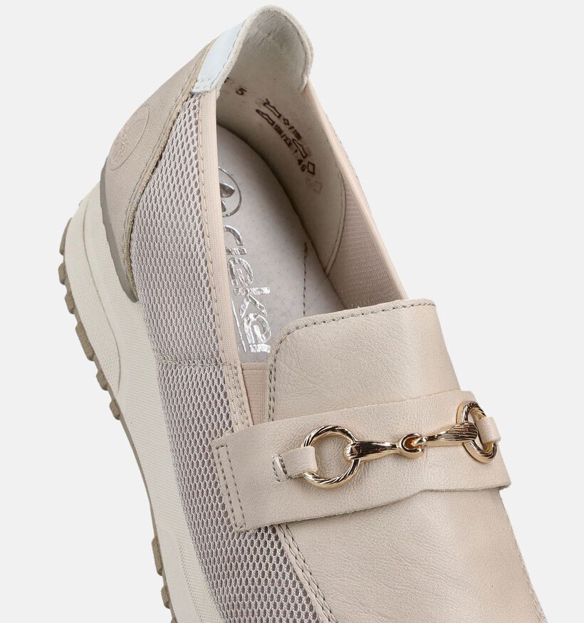 Rieker Beige Loafers voor dames (367721) - geschikt voor steunzolen