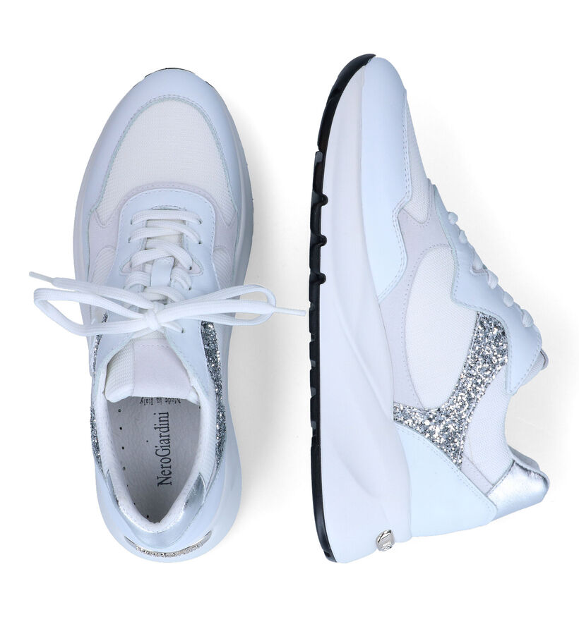 NeroGiardini Witte Sneakers voor dames (307512) - geschikt voor steunzolen