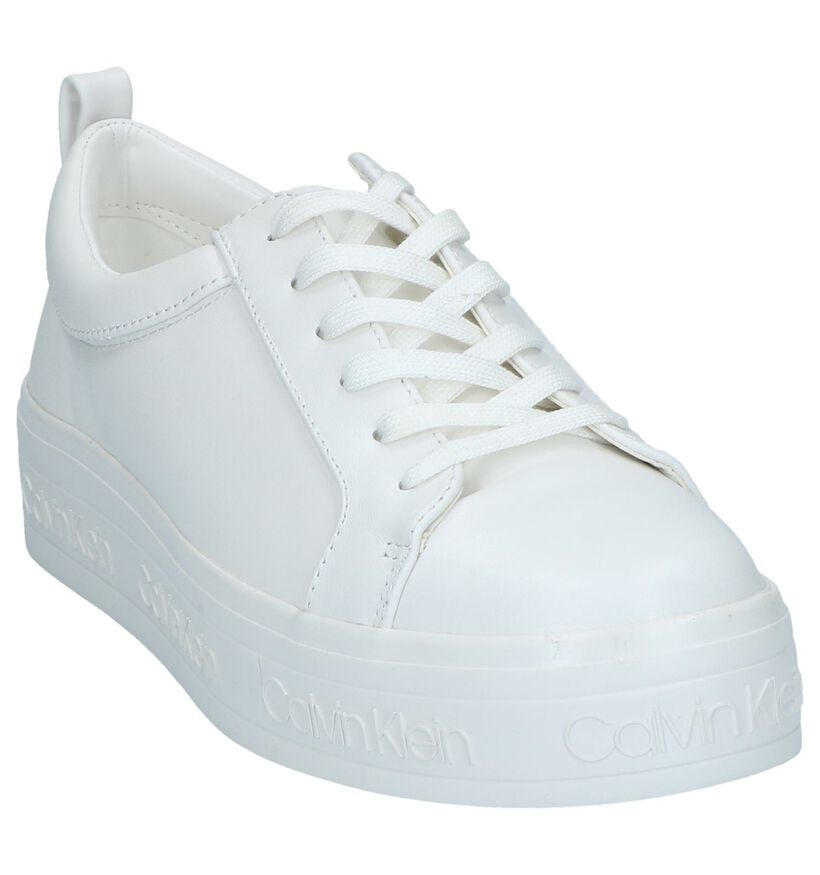 Witte Sneakers Calvin Klein Jaelee in leer (241695)