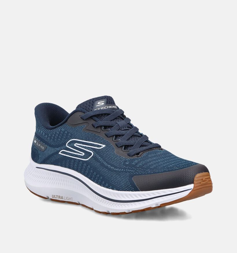 Skechers Go Run Consistent 2.0 Baskets en Bleu fonc&eacute; pour hommes (375649)