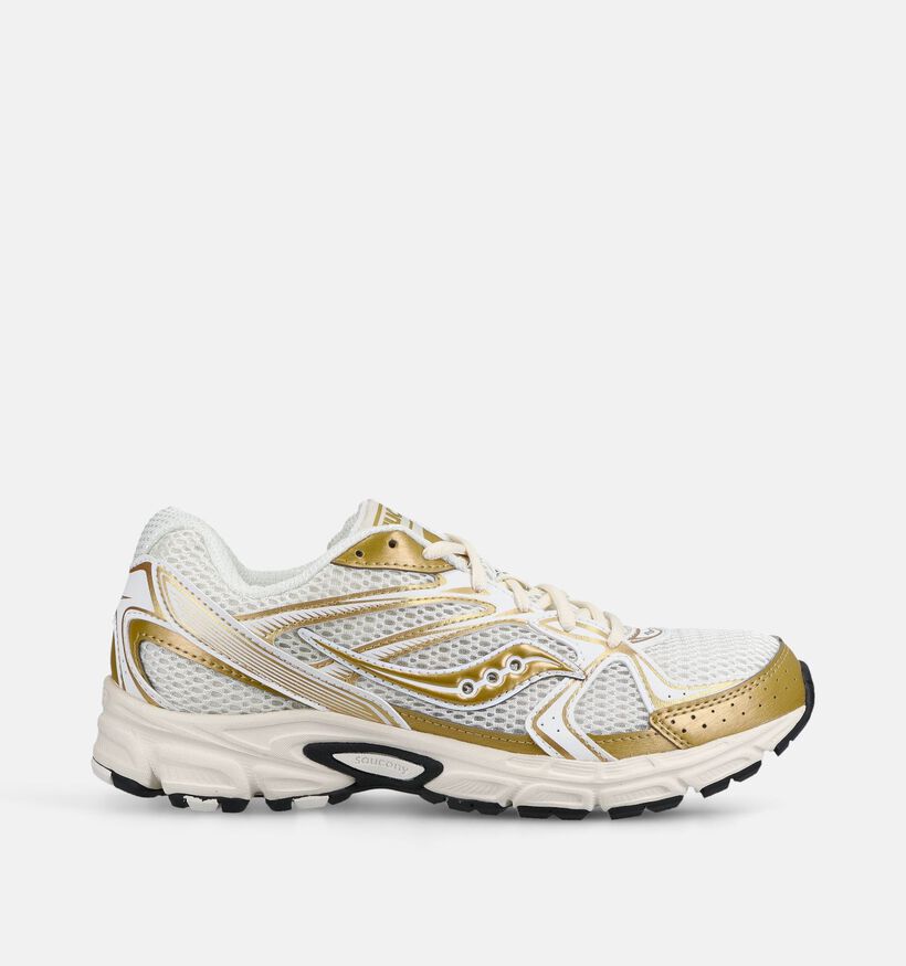 Saucony Ride Millenium Baskets en Or/Ecru pour femmes (376606)
