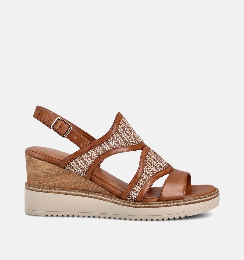 Tamaris Cognac Sandalen met Sleehak voor dames (371754)