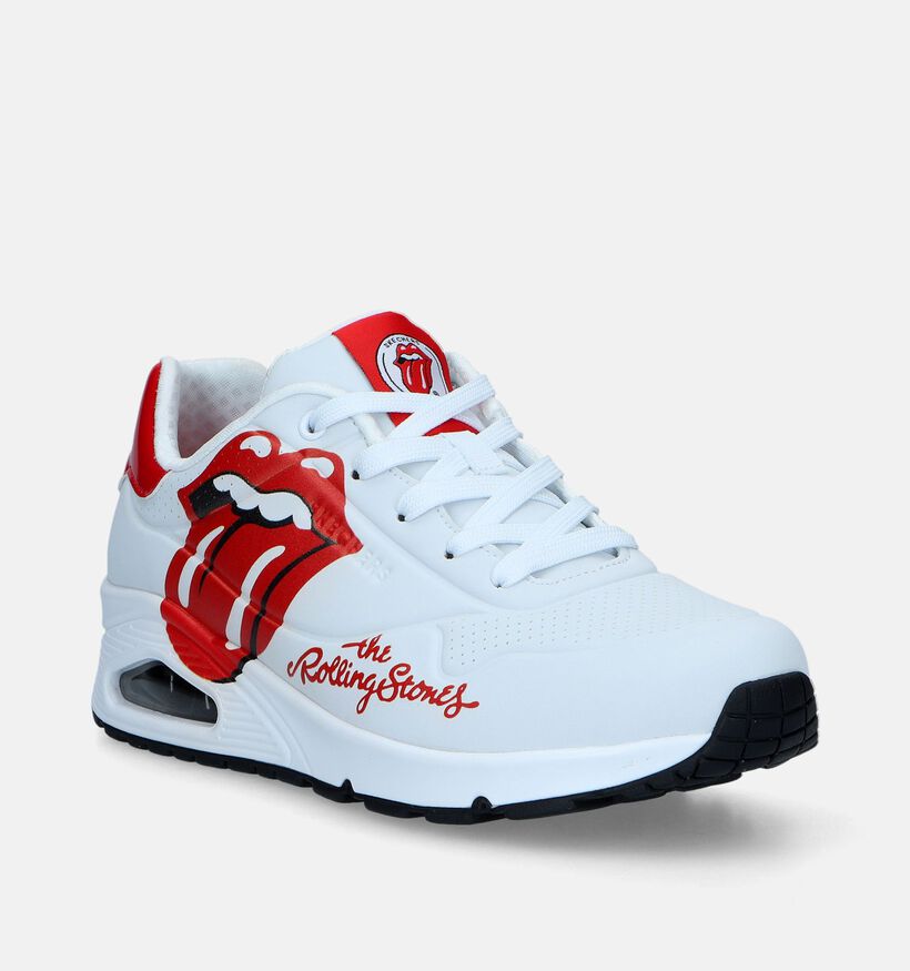 Skechers x the Rolling Stones Uno Baskets en Blanc pour femmes (343891)