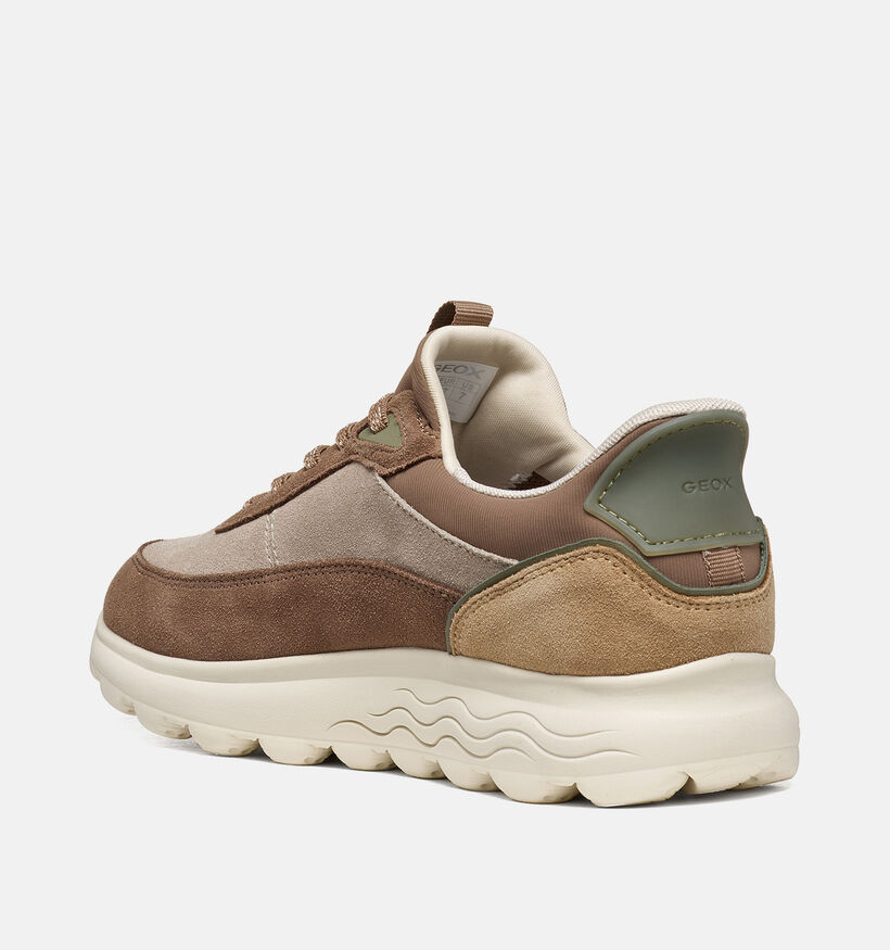 Geox Spherica Bruine Sneakers voor dames (377785) - geschikt voor steunzolen