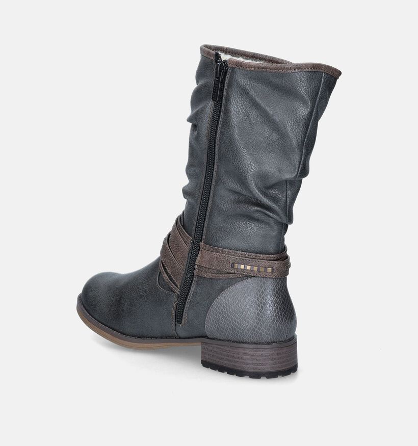 Mustang Grijze Korte laarzen voor dames (345410)