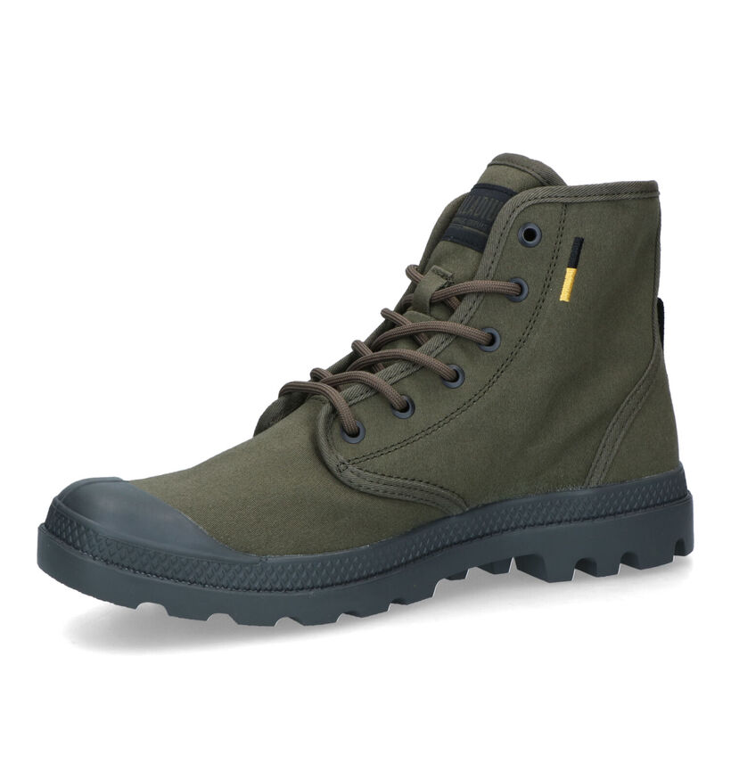 Palladium Pampa Hi Bottines en Vert Kaki pour hommes (336492) - pour semelles orthopédiques