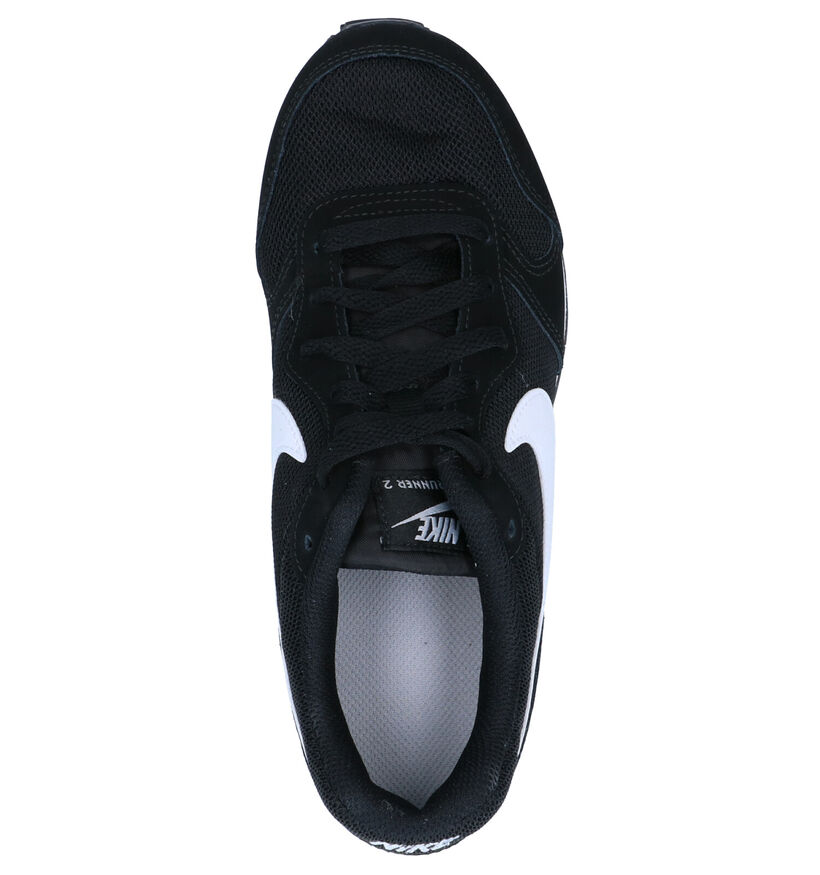 Nike MD Runner 2 Baskets en Noir en cuir (261640)