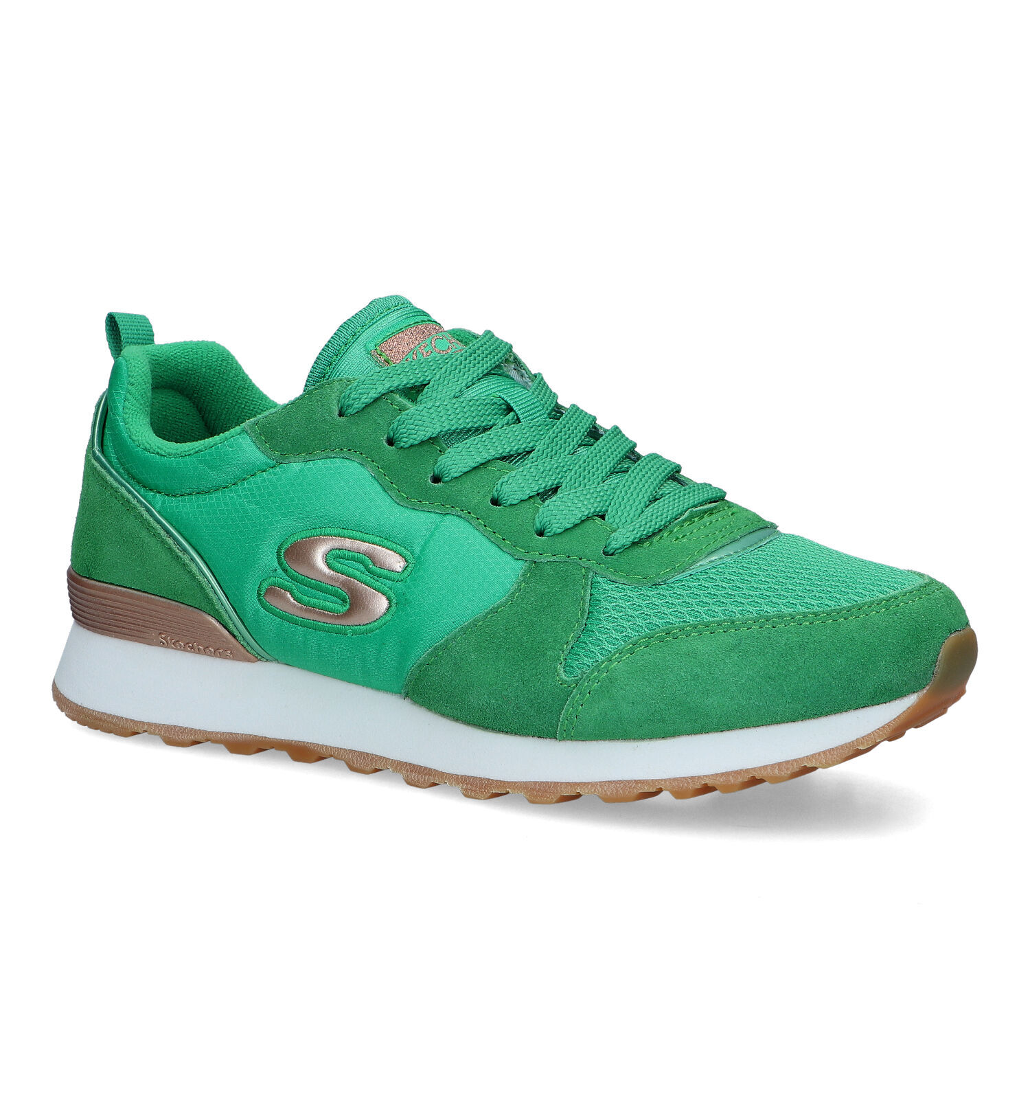 Dames sneakers 2025 legergroen
