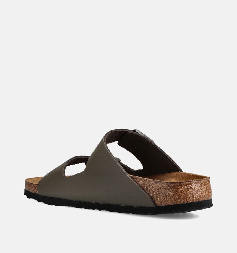 Birkenstock Arizona Nu-pieds en Vert kaki pour hommes (368539)