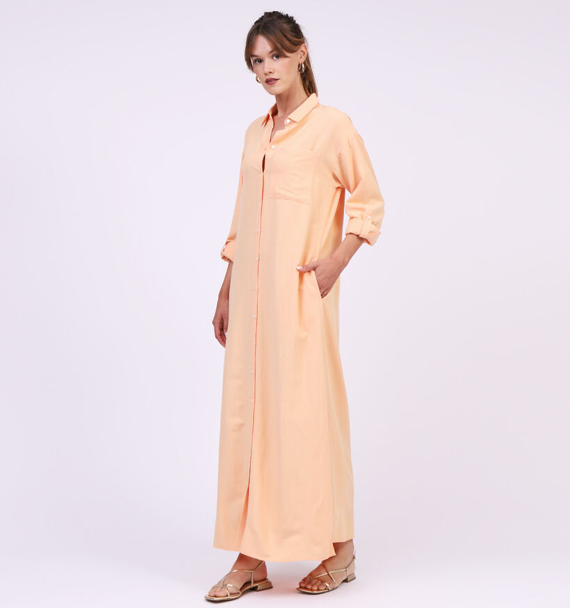 Vila Prisilla Robe longue en Orange (311773)