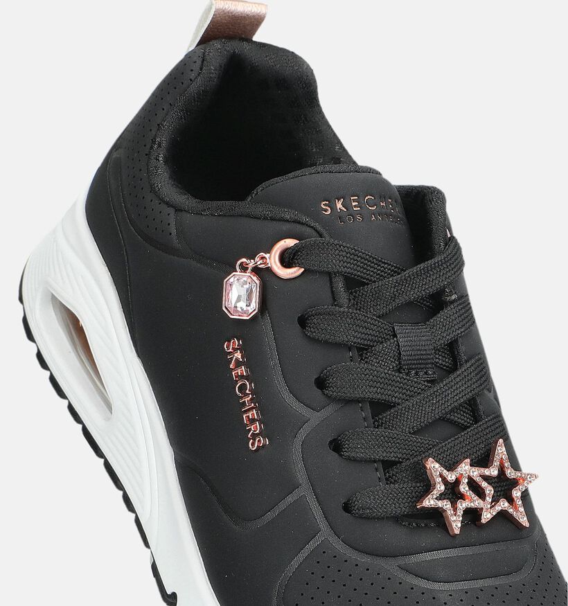 Skechers Uno Gen1 Zwarte Sneakers voor meisjes (376827)