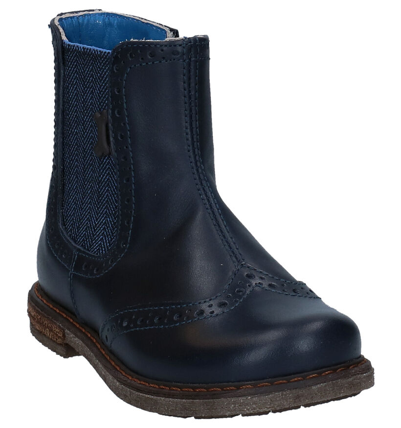 STONES and BONES Evan Blauwe Boots voor jongens (283090) - geschikt voor steunzolen