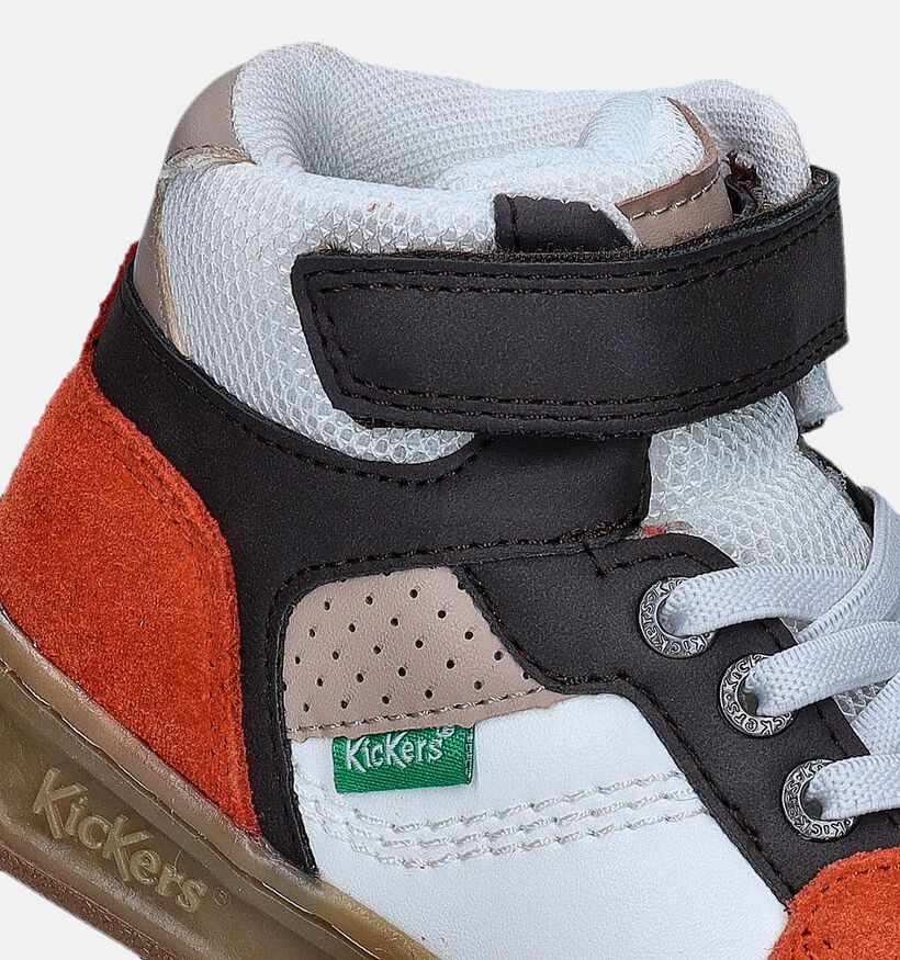 Kickers Kickado Witte Bottines voor jongens (345513) - geschikt voor steunzolen