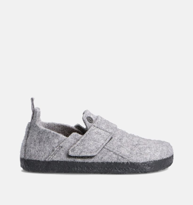 Birkenstock Zermatt HL Grijze Pantoffels voor jongens, meisjes (343913)