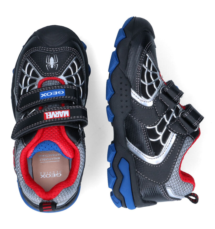 Geox Buller Zwarte Sneakers Marvel Spiderman voor jongens (317598) - geschikt voor steunzolen