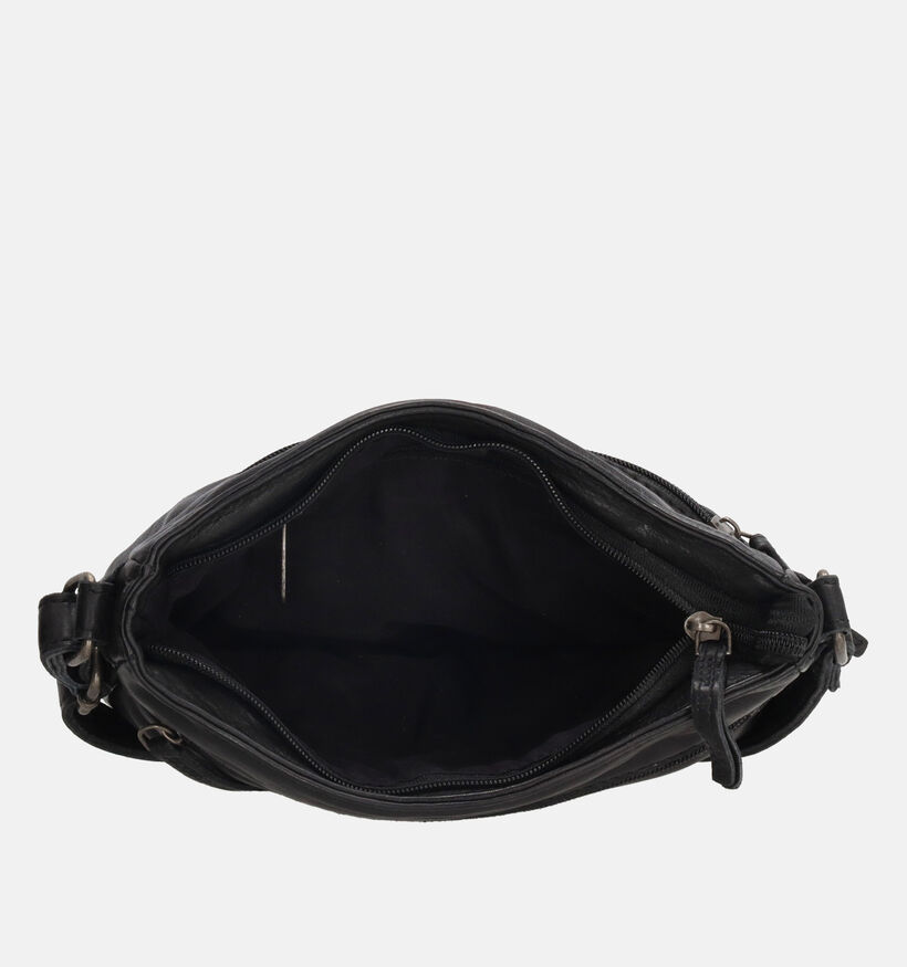 Hide & Stitches Zwarte Crossbody tas voor dames (358985)