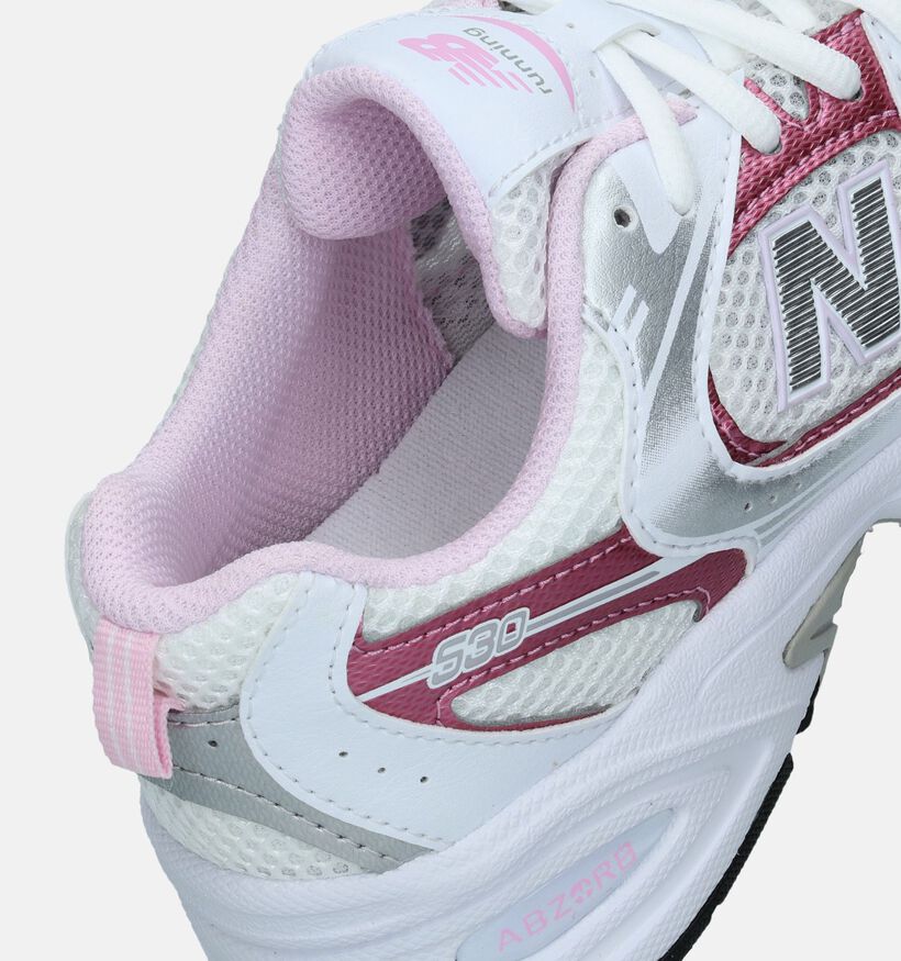 New Balance GR 530 Baskets en Blanc pour filles (340452) - pour semelles orthopédiques