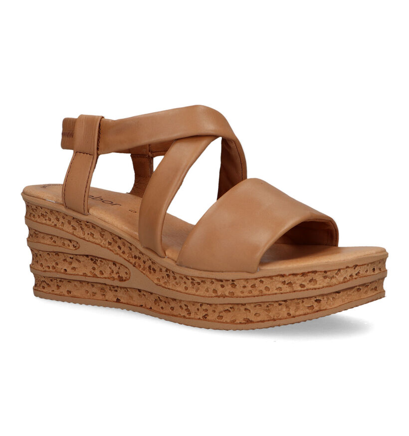 Gabor Best Fitting Camel Sandalen voor dames (323221)