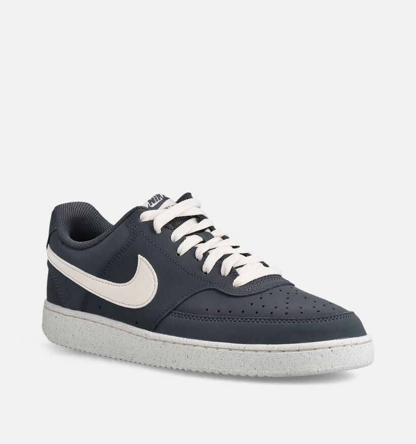 Nike Court Vision Low Next Nature Baskets en Gris pour hommes (369289) - pour semelles orthop&eacute;diques