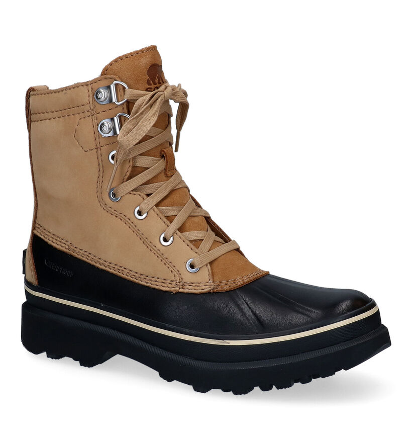 Sorel Caribou Storm Bottes de Neige en Cognac en nubuck (294146)