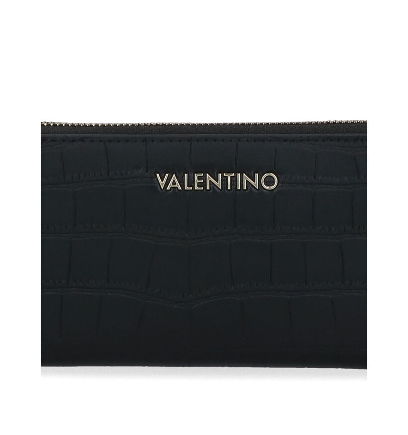 Valentino Handbags Juniper Zwarte Ritsportemonnee in kunstleer (307393)